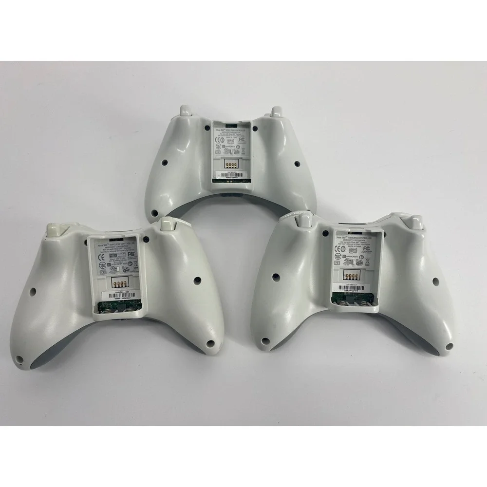 Microsoft Xbox 360 Wireless Controller Lot of 3 X807968-001 - No Battery Packs